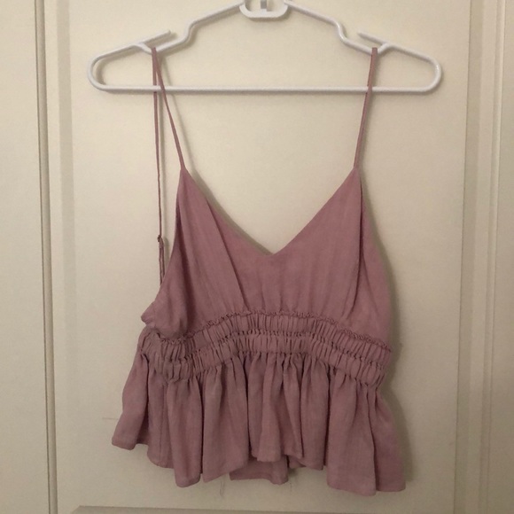 Light lilac spaghetti strap top. - Picture 1 of 7